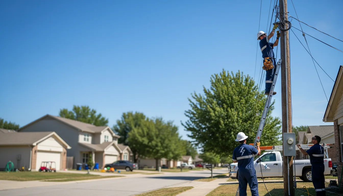 Residential electrician providing installation services in Marine, IL